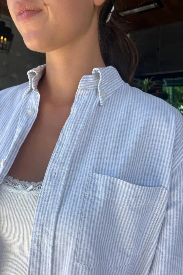 Brandy Melville Tops Stephanie Stripe Top Sage Stripes 8211 Women