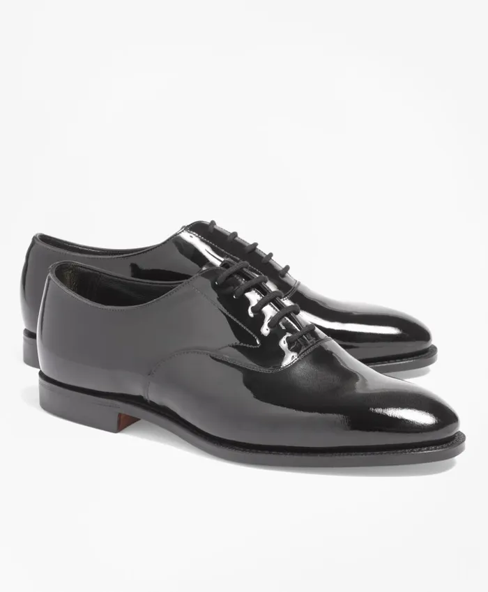 Brooks Brothers Dress and Casual Shoes Black Patent LaceUps Black 8211 Men