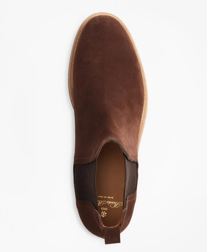 Brooks Brothers Dress and Casual Shoes Chelsea Suede Boots Brown 8211 Men Brooks Brothers Dress and Casual Shoes Chelsea Suede Boots Brown 8211 Men