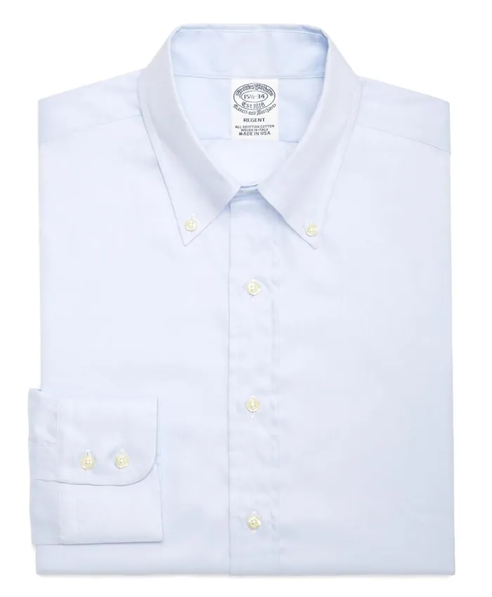 Brooks Brothers Dress Shirts Regent Fitted Dress Shirt ButtonDown Collar Light Blue 8211 Men Brooks Brothers Dress Shirts Regent Fitted Dress Shirt ButtonDown Collar Light Blue 8211 Men