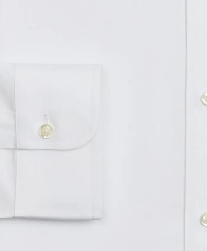 Brooks Brothers Dress Shirts Stretch Milano SlimFit Dress Shirt NonIron Poplin ButtonDown Collar White 8211 Men Brooks Brothers Dress Shirts Stretch Milano SlimFit Dress Shirt NonIron Poplin ButtonDown Collar White 8211 Men