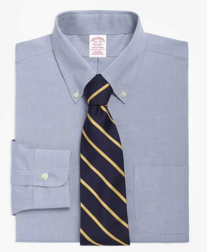 Brooks Brothers Dress Shirts Traditional RelaxedFit Dress Shirt NonIron ButtonDown Collar Blue 8211 Men Brooks Brothers Dress Shirts Traditional RelaxedFit Dress Shirt NonIron ButtonDown Collar Blue 8211 Men