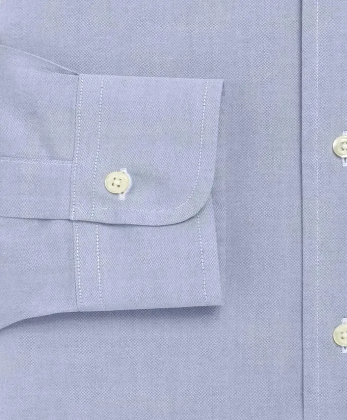 Brooks Brothers Dress Shirts Traditional RelaxedFit Dress Shirt NonIron ButtonDown Collar Blue 8211 Men