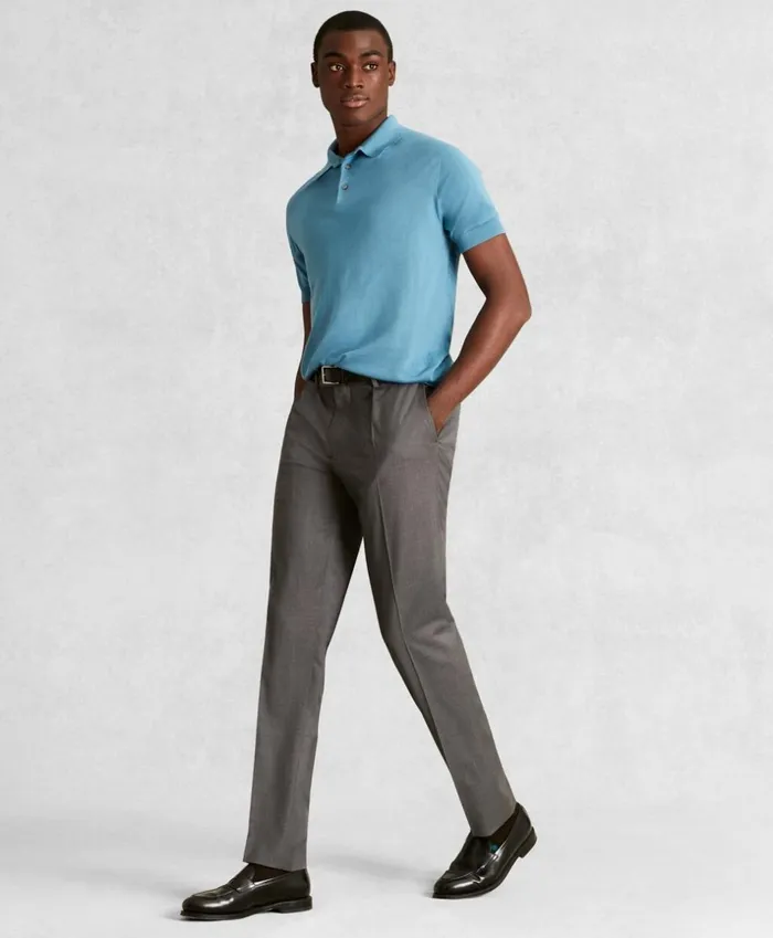 Brooks Brothers Dress Trousers Golden Fleece Wool Pleated Trousers Dark Grey 8211 Men Brooks Brothers Dress Trousers Golden Fleece Wool Pleated Trousers Dark Grey 8211 Men