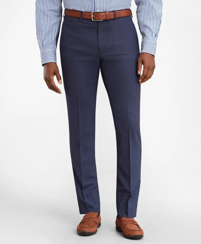 Brooks Brothers Dress Trousers Milano Fit BrooksCool Trousers Blue 8211 Men