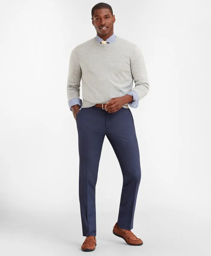 Brooks Brothers Dress Trousers Milano Fit BrooksCool Trousers Blue 8211 Men Brooks Brothers Dress Trousers Milano Fit BrooksCool Trousers Blue 8211 Men
