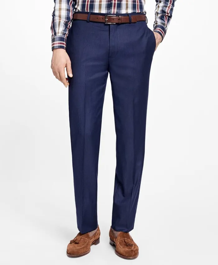 Brooks Brothers Dress Trousers Regent Fit Stretch Wool Trousers Blue 8211 Men Brooks Brothers Dress Trousers Regent Fit Stretch Wool Trousers Blue 8211 Men