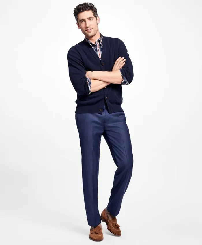 Brooks Brothers Dress Trousers Regent Fit Stretch Wool Trousers Blue 8211 Men Brooks Brothers Dress Trousers Regent Fit Stretch Wool Trousers Blue 8211 Men