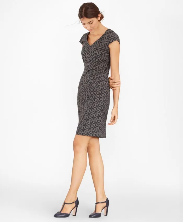 Brooks Brothers Dresses Floral Jacquard Sheath Dress Black 8211 Women Brooks Brothers Dresses Floral Jacquard Sheath Dress Black 8211 Women