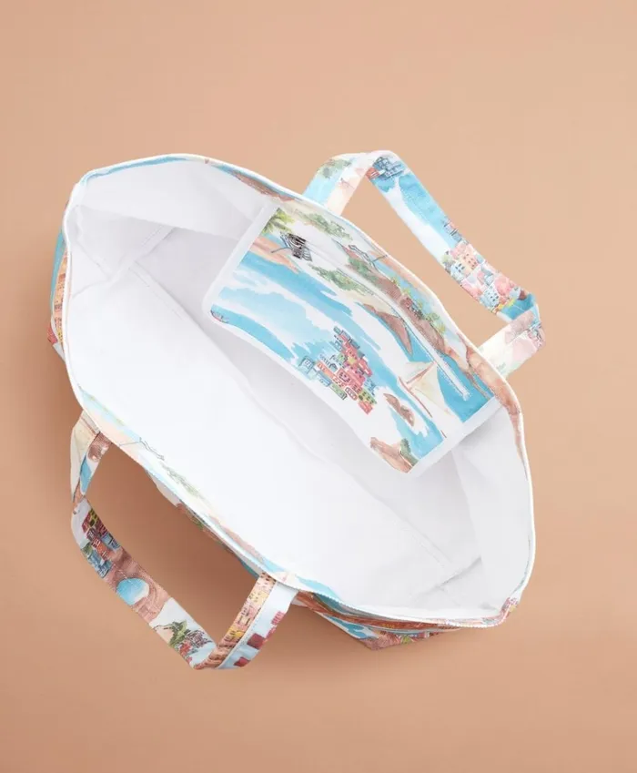 Brooks Brothers Handbags and Wallets TropicalPrint Canvas Tote Bag Whitemulti 8211 Women Brooks Brothers Handbags and Wallets TropicalPrint Canvas Tote Bag Whitemulti 8211 Women