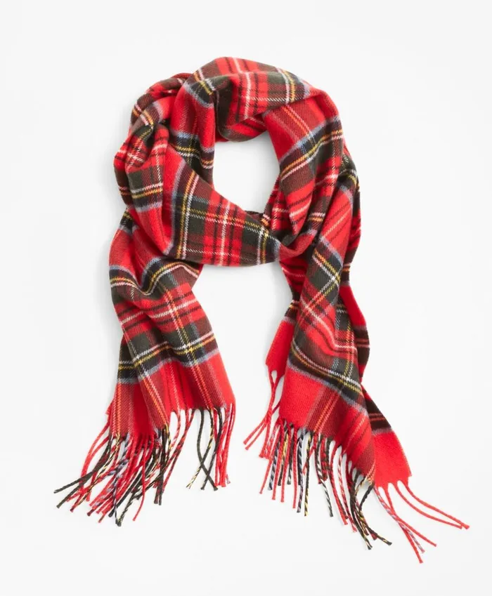 Brooks Brothers Hats Gloves and Scarves Tartan Scarf Red Multi 8211 Men