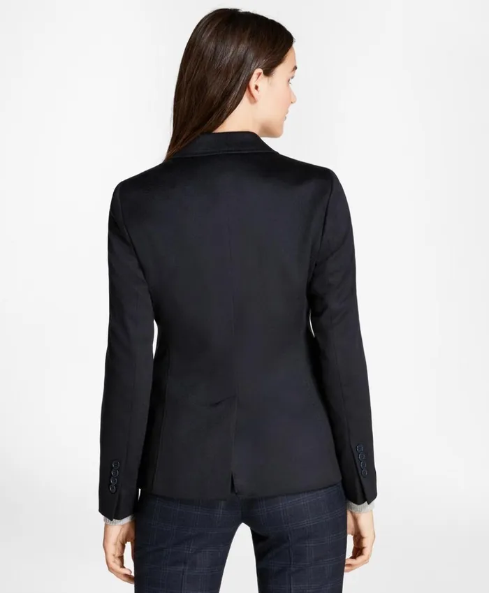 Brooks Brothers Jackets TwoButton Cashmere Blazer Navy 8211 Women Brooks Brothers Jackets TwoButton Cashmere Blazer Navy 8211 Women