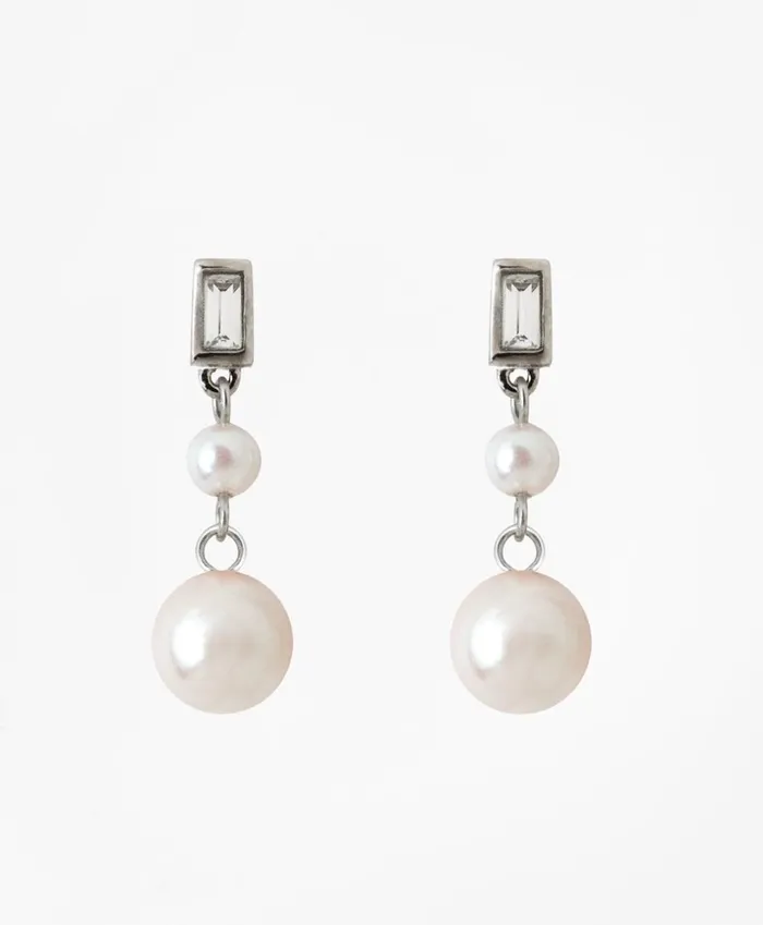 Brooks Brothers Jewelry Glass Pearl Drop Earrings As Shown 8211 Women