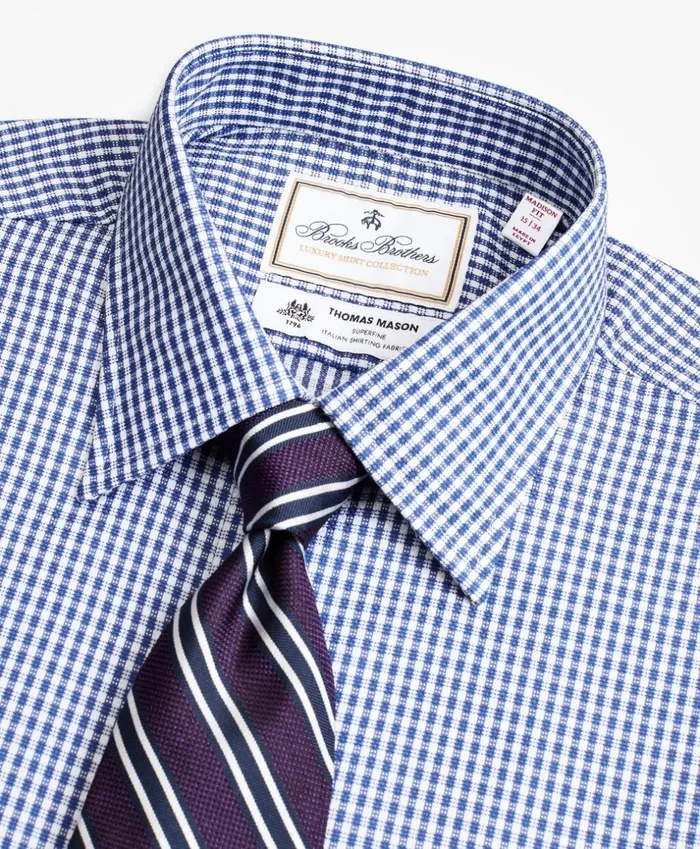 Brooks Brothers Luxury Shirts Luxury Collection Madison ClassicFit Dress Shirt Franklin Spread Collar Gingham Blue 8211 Men Brooks Brothers Luxury Shirts Luxury Collection Madison ClassicFit Dress Shirt Franklin Spread Collar Gingham Blue 8211 Men