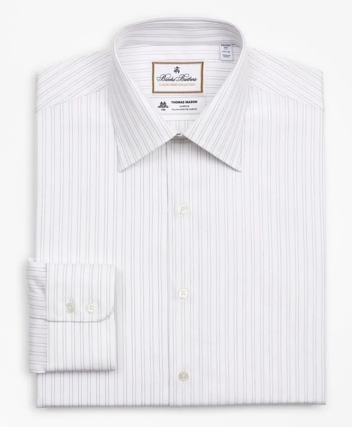 Brooks Brothers Luxury Shirts Luxury Collection Regent Fitted Dress Shirt Franklin Spread Collar Stripe White 8211 Men Brooks Brothers Luxury Shirts Luxury Collection Regent Fitted Dress Shirt Franklin Spread Collar Stripe White 8211 Men