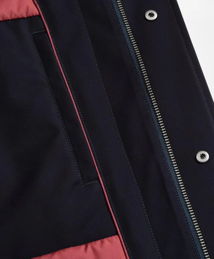 Brooks Brothers Outerwear Bonded Twill Hooded Topcoat Navy 8211 Men Brooks Brothers Outerwear Bonded Twill Hooded Topcoat Navy 8211 Men