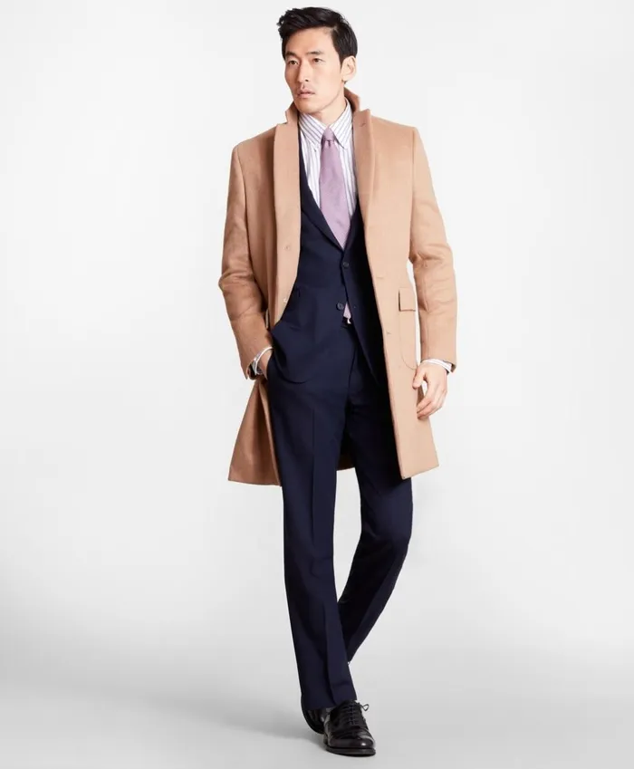 Brooks Brothers Outerwear Camel Hair Polo Coat Camel 8211 Men