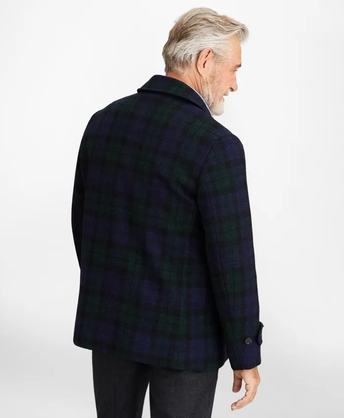 Brooks Brothers Outerwear Harris Tweed Black Watch Walking Coat Navygreen 8211 Men Brooks Brothers Outerwear Harris Tweed Black Watch Walking Coat Navygreen 8211 Men