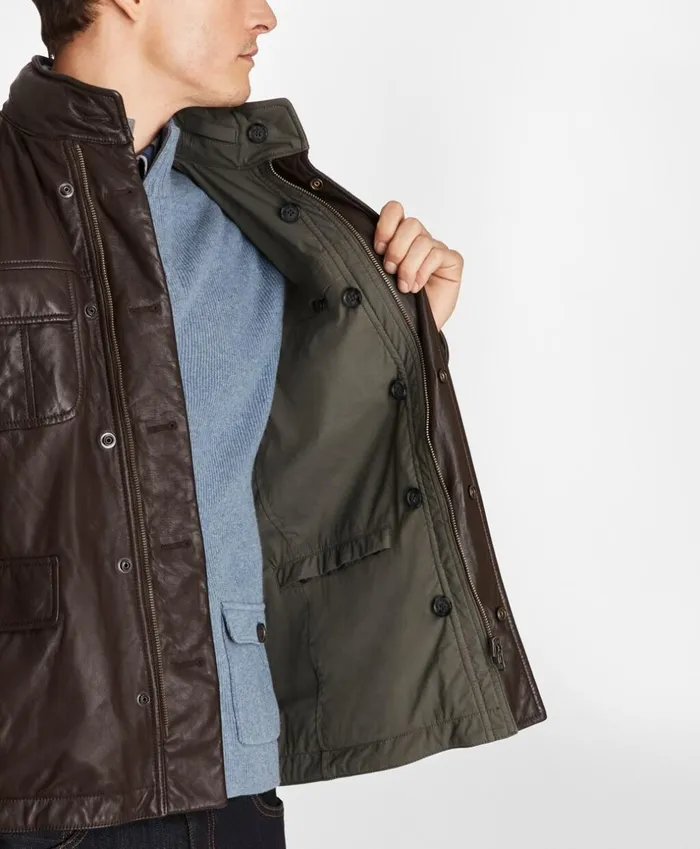 Brooks Brothers Outerwear Reversible Leather Jacket Dark Brown 8211 Men Brooks Brothers Outerwear Reversible Leather Jacket Dark Brown 8211 Men