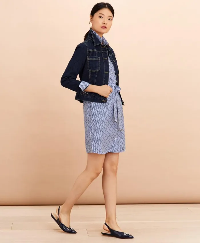 Brooks Brothers Outerwear Stretch Denim Jacket Navy 8211 Women Brooks Brothers Outerwear Stretch Denim Jacket Navy 8211 Women