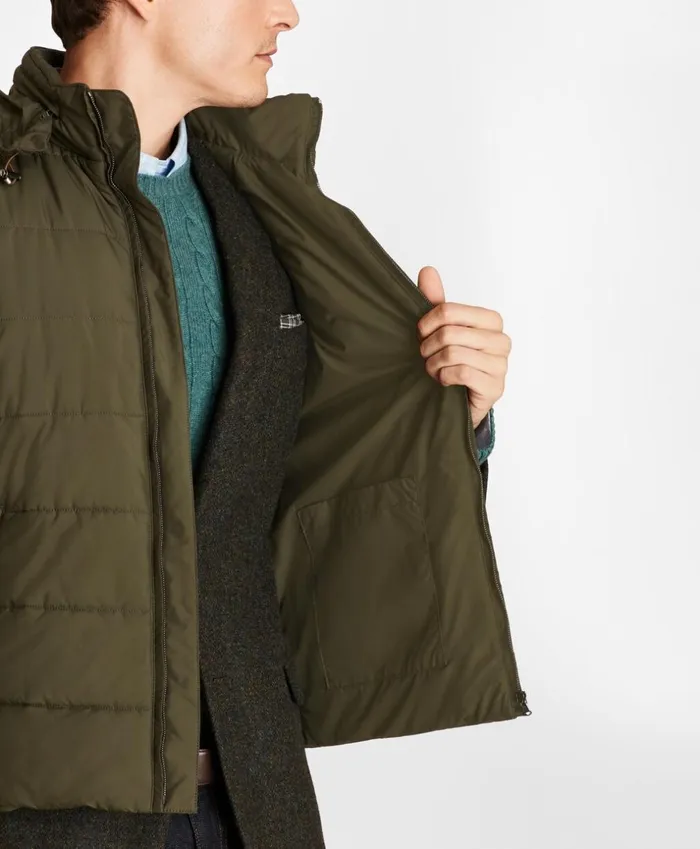 Brooks Brothers Outerwear WaterRepellent Tech Twill Quilted Vest Forest Green 8211 Men Brooks Brothers Outerwear WaterRepellent Tech Twill Quilted Vest Forest Green 8211 Men