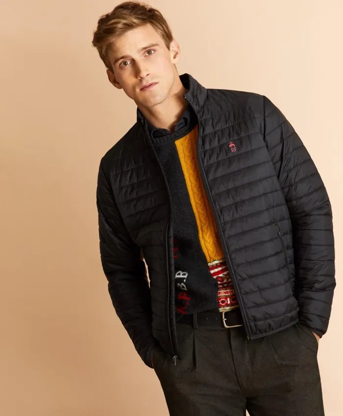 Brooks Brothers Outerwear WaterResistant Puffer Jacket Black 8211 Men