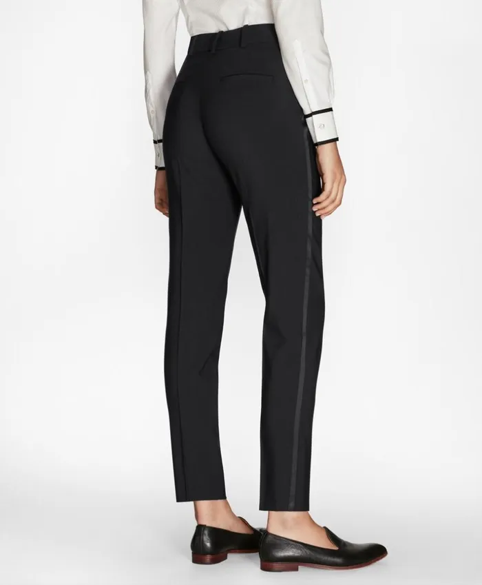 Brooks Brothers Pants Skirts and Shorts SlimFit StretchWool Crepe Tuxedo Pants Black 8211 Women Brooks Brothers Pants Skirts and Shorts SlimFit StretchWool Crepe Tuxedo Pants Black 8211 Women