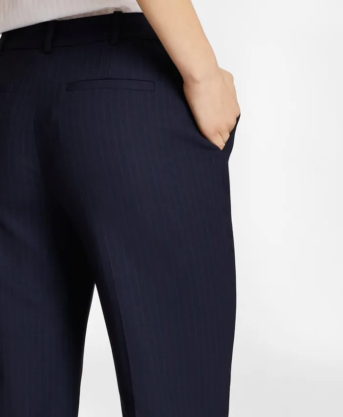 Brooks Brothers Petites Petite Pinstripe BrooksCool Merino Wool Pants Navy 8211 Women Brooks Brothers Petites Petite Pinstripe BrooksCool Merino Wool Pants Navy 8211 Women