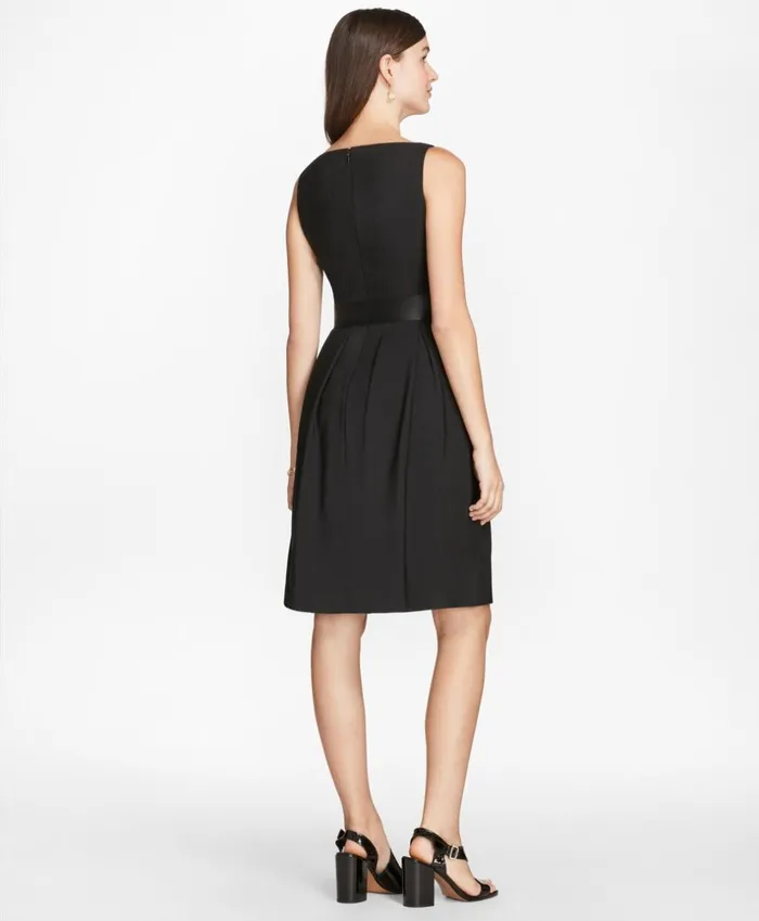 Brooks Brothers Petites Petite Stretch Wool Crepe Flared Tuxedo Dress Black 8211 Women Brooks Brothers Petites Petite Stretch Wool Crepe Flared Tuxedo Dress Black 8211 Women