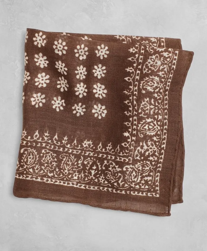 Brooks Brothers Pocket Squares and Handkerchiefs Golden Fleece Linen Pocket Square Brown 8211 Men Brooks Brothers Pocket Squares and Handkerchiefs Golden Fleece Linen Pocket Square Brown 8211 Men