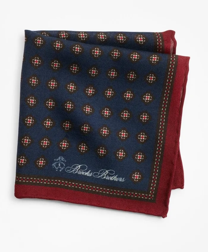 Brooks Brothers Pocket Squares and Handkerchiefs Golden Fleece Square Flower Pocket Square Blue 8211 Men Brooks Brothers Pocket Squares and Handkerchiefs Golden Fleece Square Flower Pocket Square Blue 8211 Men