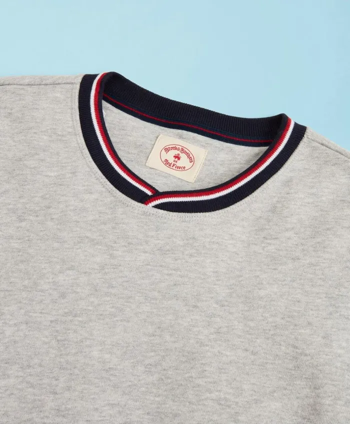 Brooks Brothers Polos and TShirts Head Of The Charles Regatta French Terry Sweatshirt Light Grey 8211 Men Brooks Brothers Polos and TShirts Head Of The Charles Regatta French Terry Sweatshirt Light Grey 8211 Men