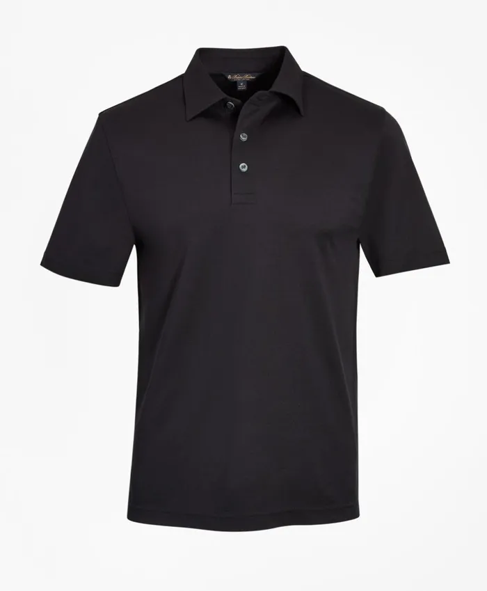 Brooks Brothers Polos and TShirts Premium ExtraFine Supima Cotton Pique ShortSleeve Polo Black 8211 Men Brooks Brothers Polos and TShirts Premium ExtraFine Supima Cotton Pique ShortSleeve Polo Black 8211 Men
