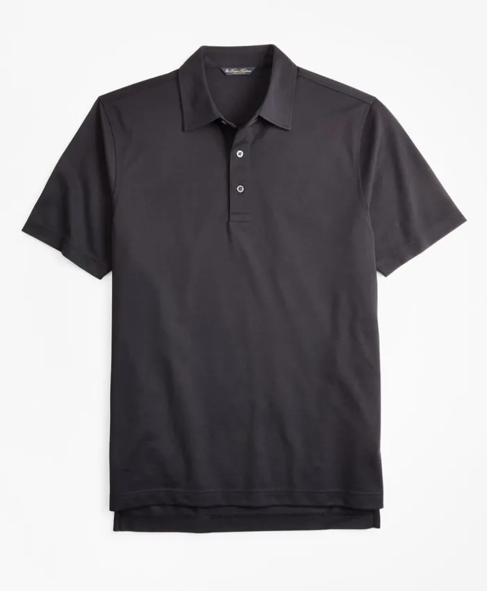 Brooks Brothers Polos and TShirts Premium ExtraFine Supima Cotton Pique ShortSleeve Polo Black 8211 Men Brooks Brothers Polos and TShirts Premium ExtraFine Supima Cotton Pique ShortSleeve Polo Black 8211 Men