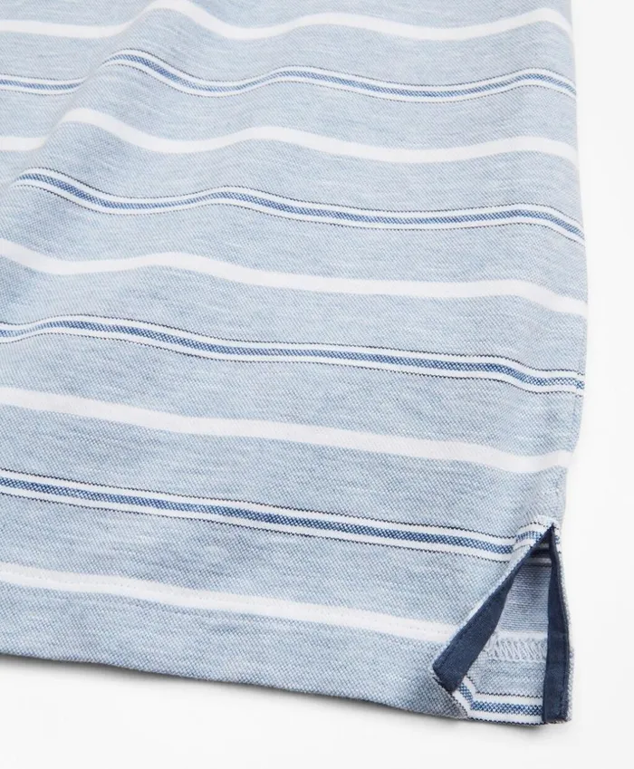 Brooks Brothers Polos and TShirts Slim Fit Cotton And Linen Stripe Polo Shirt Blue 8211 Men Brooks Brothers Polos and TShirts Slim Fit Cotton And Linen Stripe Polo Shirt Blue 8211 Men