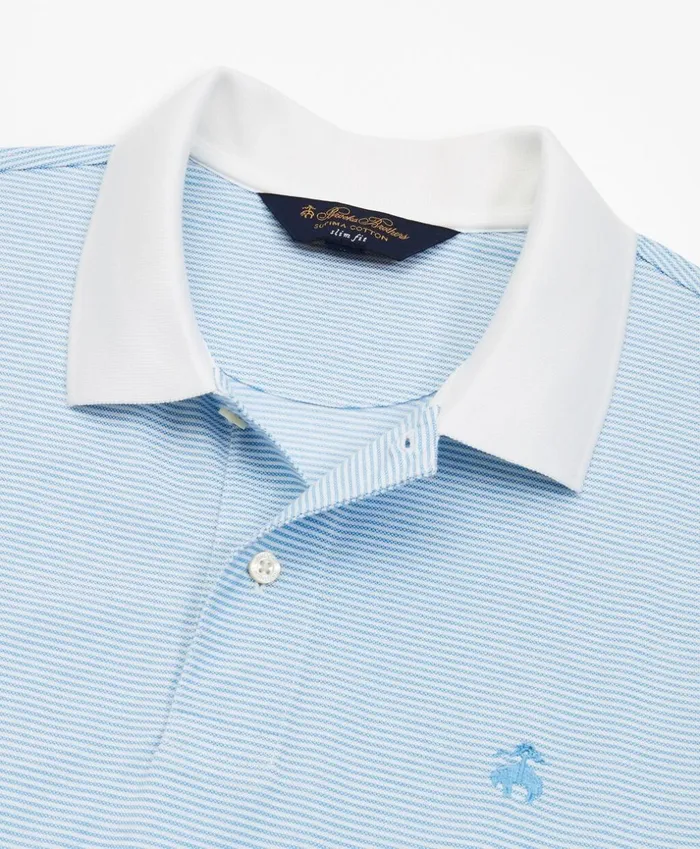 Brooks Brothers Polos and TShirts Slim Fit Stripe Polo Shirt Blue 8211 Men Brooks Brothers Polos and TShirts Slim Fit Stripe Polo Shirt Blue 8211 Men