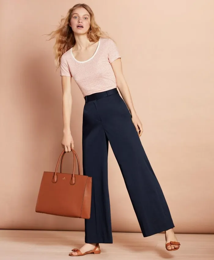 Brooks Brothers Shirts and Tops Striped LinenBlend ScoopNeck TShirt Ivoryorange 8211 Women Brooks Brothers Shirts and Tops Striped LinenBlend ScoopNeck TShirt Ivoryorange 8211 Women