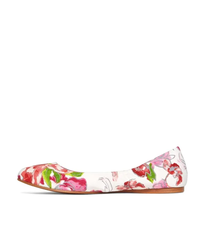 Brooks Brothers Shoes and Belts Floral Canvas Ballet Flats Pinkcognac 8211 Women Brooks Brothers Shoes and Belts Floral Canvas Ballet Flats Pinkcognac 8211 Women