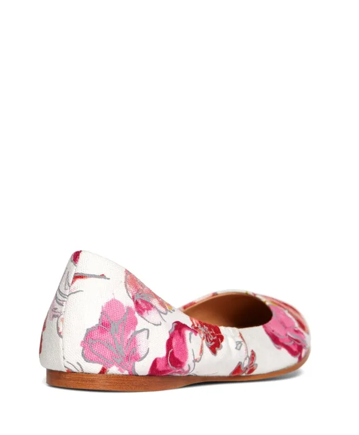 Brooks Brothers Shoes and Belts Floral Canvas Ballet Flats Pinkcognac 8211 Women Brooks Brothers Shoes and Belts Floral Canvas Ballet Flats Pinkcognac 8211 Women