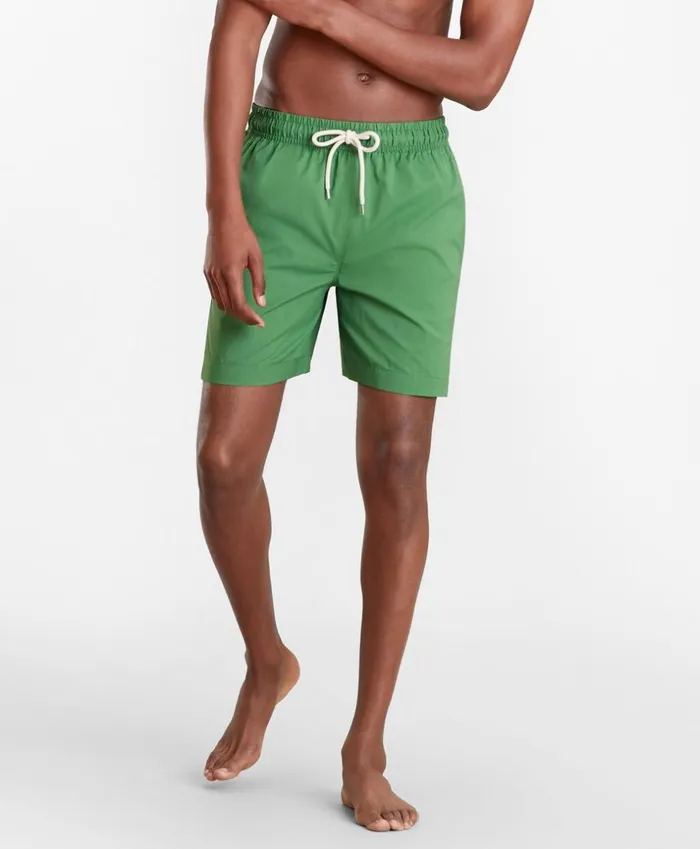Brooks Brothers Shorts and Swimwear Montauk 6034 Swim Trunks Green 8211 Men