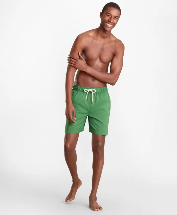 Brooks Brothers Shorts and Swimwear Montauk 6034 Swim Trunks Green 8211 Men Brooks Brothers Shorts and Swimwear Montauk 6034 Swim Trunks Green 8211 Men