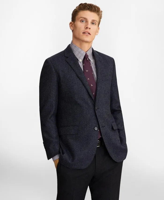Brooks Brothers Sport Coats and Vests Milano Fit Herringbone Sport Coat Blue 8211 Men Brooks Brothers Sport Coats and Vests Milano Fit Herringbone Sport Coat Blue 8211 Men