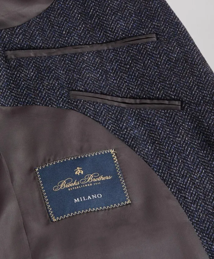 Brooks Brothers Sport Coats and Vests Milano Fit Herringbone Sport Coat Blue 8211 Men Brooks Brothers Sport Coats and Vests Milano Fit Herringbone Sport Coat Blue 8211 Men