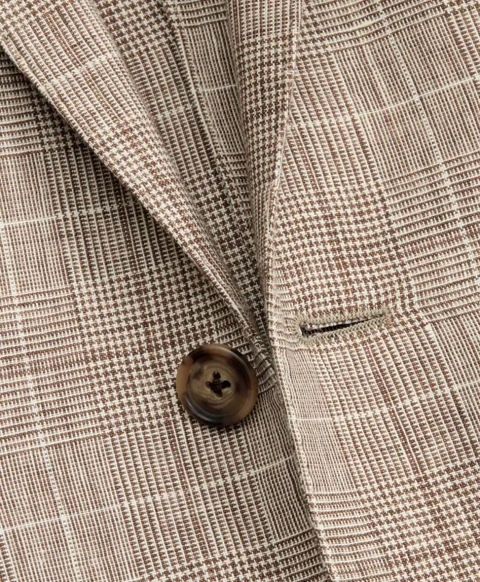 Brooks Brothers Sport Coats and Vests Milano Fit ThreeButton Check Linen Sport Coat Beige 8211 Men Brooks Brothers Sport Coats and Vests Milano Fit ThreeButton Check Linen Sport Coat Beige 8211 Men