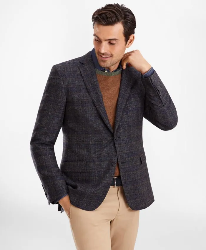 Brooks Brothers Sport Coats and Vests Regent Fit Check Sport Coat Navy 8211 Men Brooks Brothers Sport Coats and Vests Regent Fit Check Sport Coat Navy 8211 Men