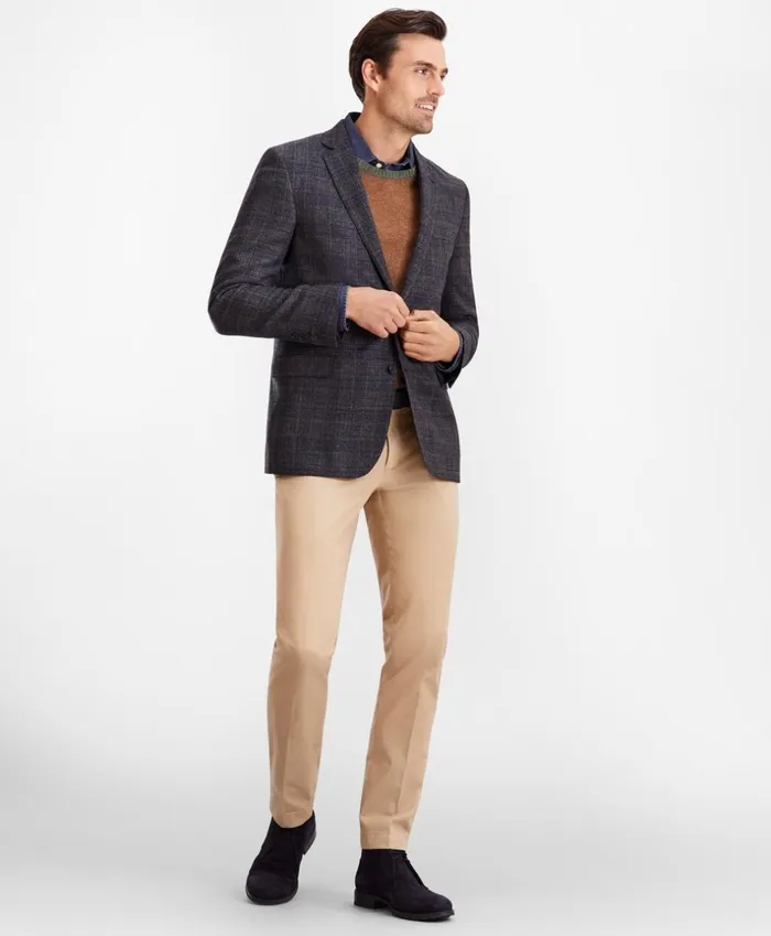 Brooks Brothers Sport Coats and Vests Regent Fit Check Sport Coat Navy 8211 Men Brooks Brothers Sport Coats and Vests Regent Fit Check Sport Coat Navy 8211 Men