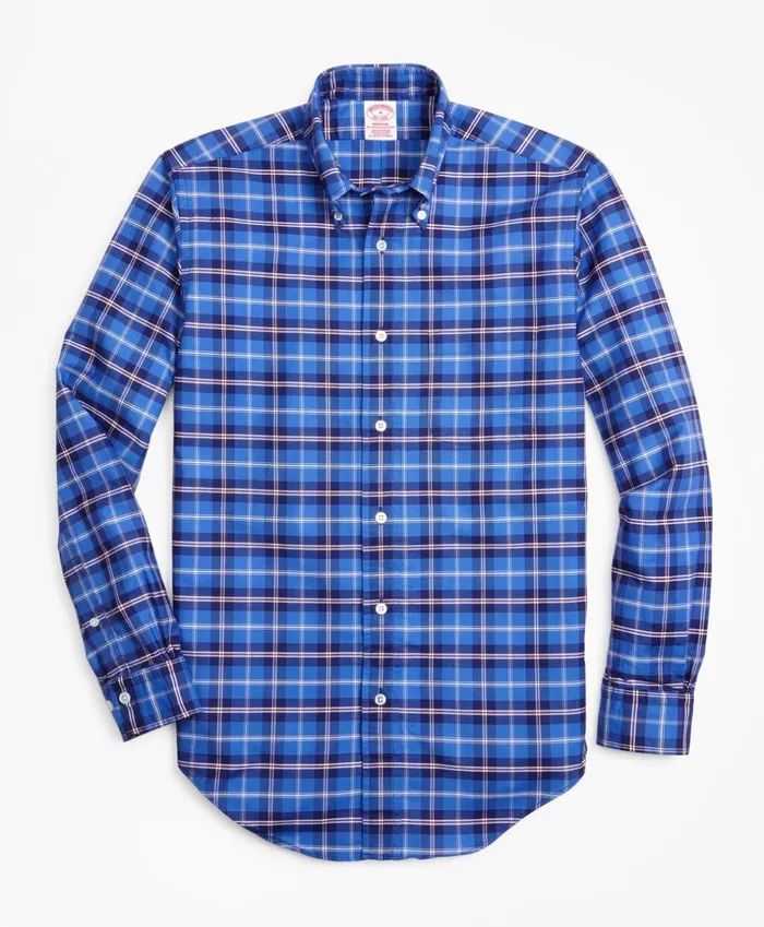 Brooks Brothers Sport Shirts Madison Fit Oxford Plaid Sport Shirt Blue 8211 Men Brooks Brothers Sport Shirts Madison Fit Oxford Plaid Sport Shirt Blue 8211 Men