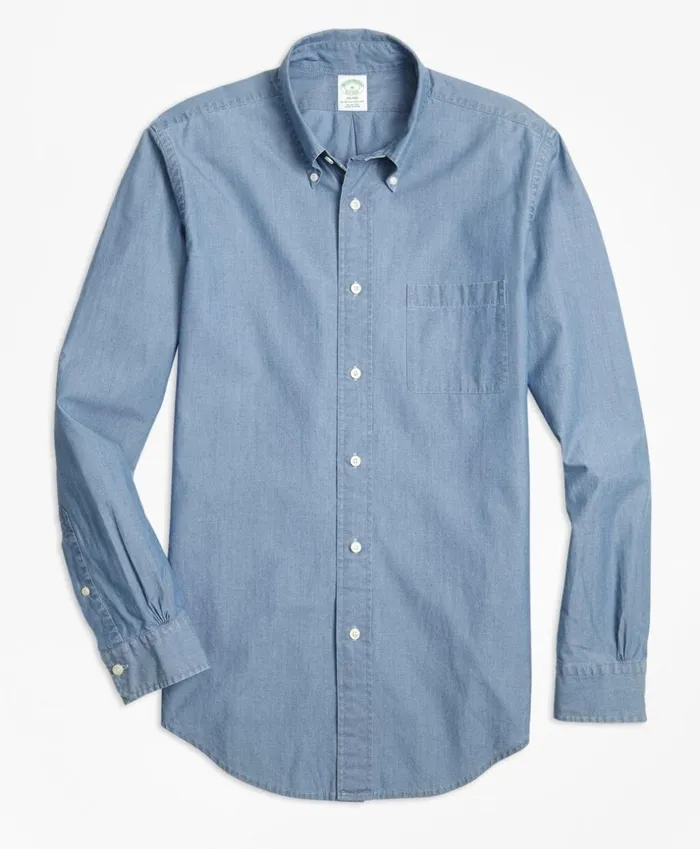 Brooks Brothers Sport Shirts Milano Fit Indigo Chambray Sport Shirt Blue 8211 Men Brooks Brothers Sport Shirts Milano Fit Indigo Chambray Sport Shirt Blue 8211 Men