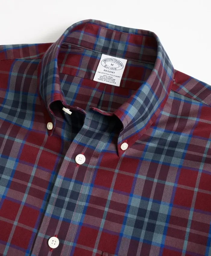 Brooks Brothers Sport Shirts NonIron Regent Fit Burgundy Tartan Sport Shirt Burgundyblue 8211 Men Brooks Brothers Sport Shirts NonIron Regent Fit Burgundy Tartan Sport Shirt Burgundyblue 8211 Men