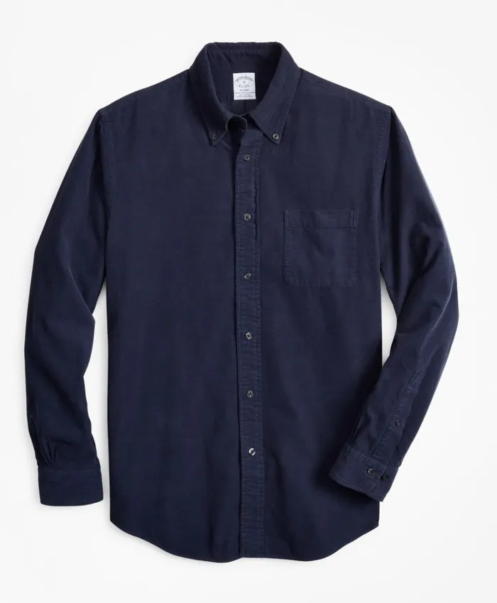 Brooks Brothers Sport Shirts Regent Fit GarmentDyed Corduroy Sport Shirt Navy 8211 Men Brooks Brothers Sport Shirts Regent Fit GarmentDyed Corduroy Sport Shirt Navy 8211 Men